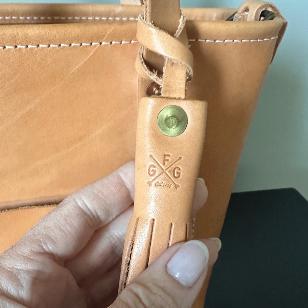 Go Forth Goods Mini Avery in Veg Tan leather. EUC - Picture 5 of 8